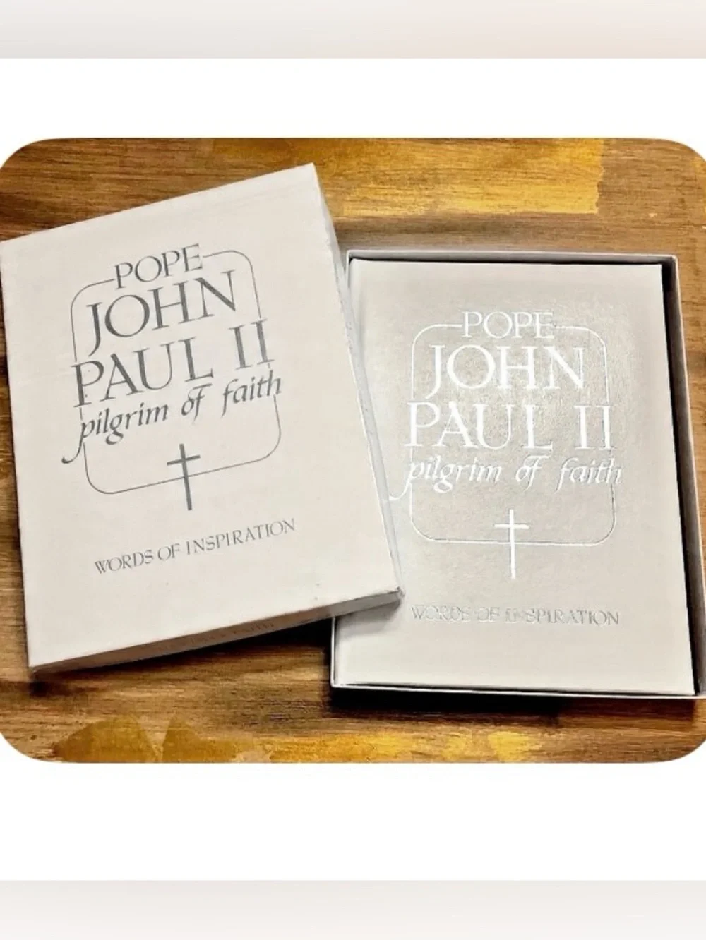 NIB Vint 84 Boxed Book Pope John Paul II 